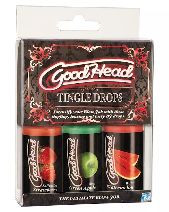 Goodhead Tingle Drops Kit - Strawberry/green Apple/watermelon