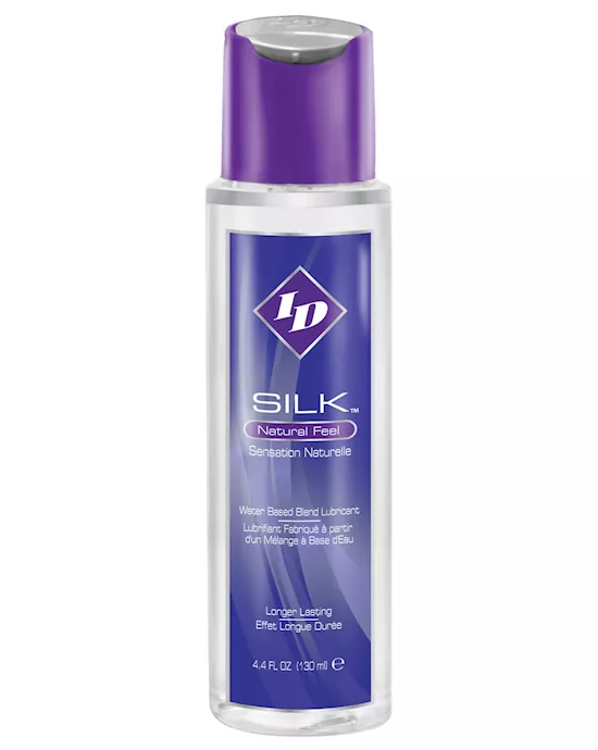 Id Silk Natural Feel Lubricant - 4.4 Oz Flip Cap Bottle