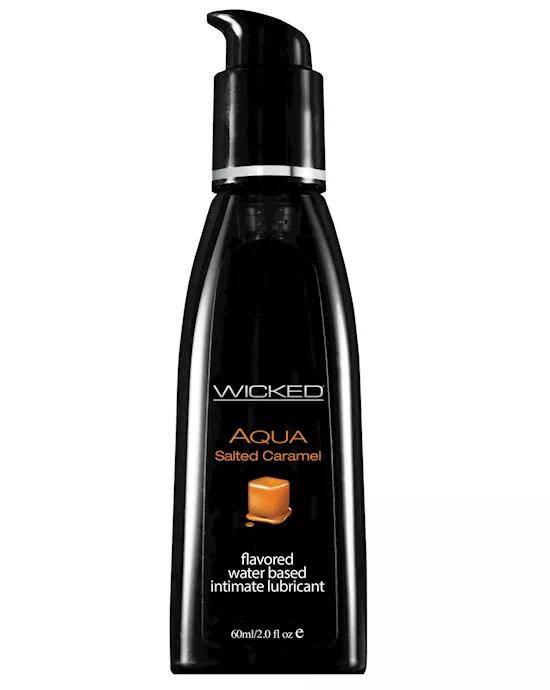 Wicked Sensual Care Aqua Water Based Lubricant - 2 Oz Salted Caramel