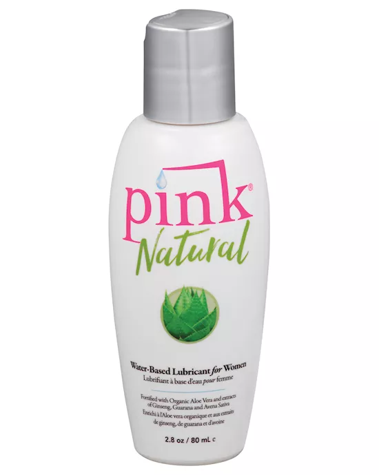Pink Natural Water Based Lubricant For Women - 2.8 Oz