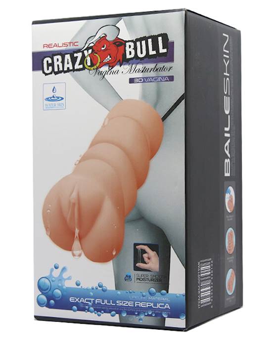Crazy Bull No Lube Vagina Masturbator Sleeve  Ivory
