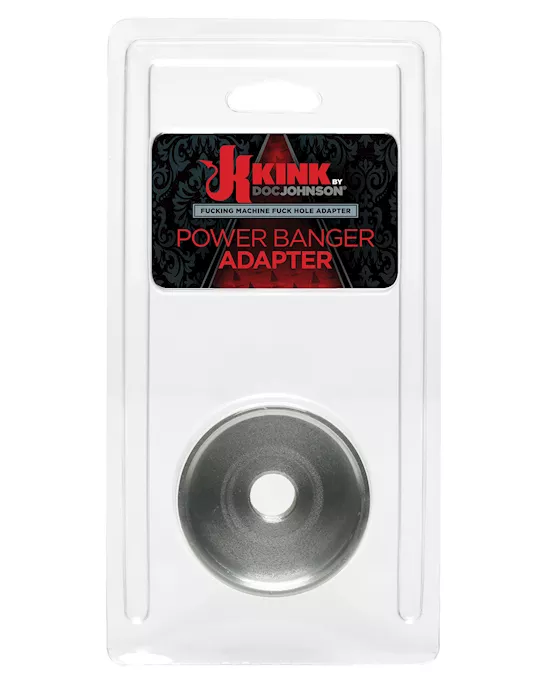 Kink Fucking Machines Power Banger Adapter for Fuck Hole Variable Pressure Stroker - Silver