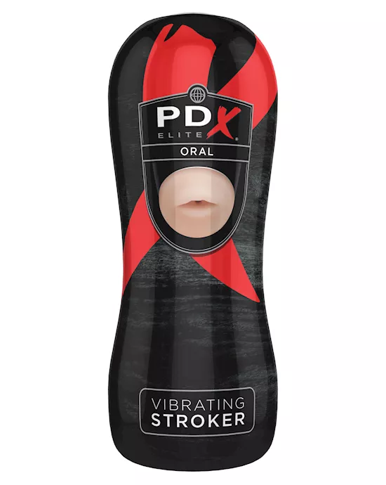 PDX Elite Vibrating Stroker - Oral