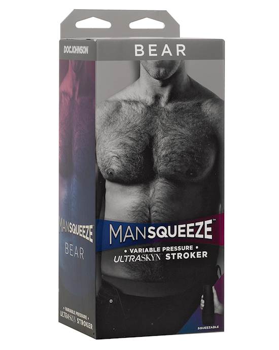 Man Squeeze Bear Ass  Flesh