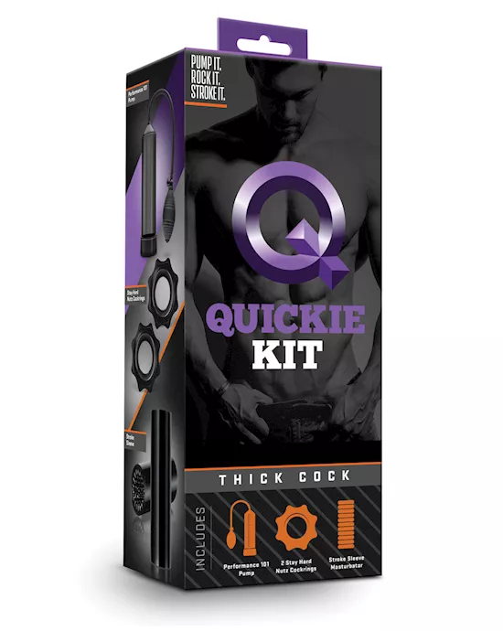 Blush Quickie Kit - Thick Cock Black