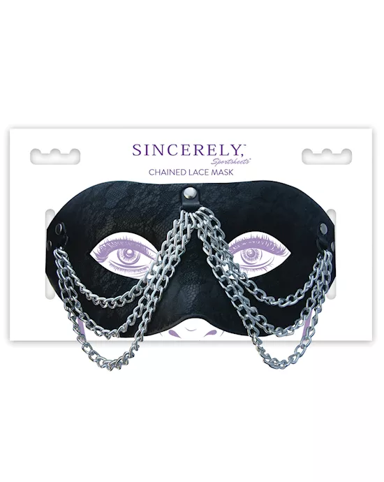 Sincerely Chained Lace Mask