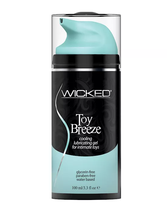 Wicked Sensual Care Toy Breeze Water Based Cooling Lubricant - 3.3 oz