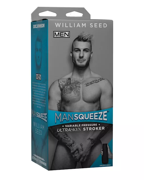Man Squeeze Ultraskyn Ass Stroker - William Seed