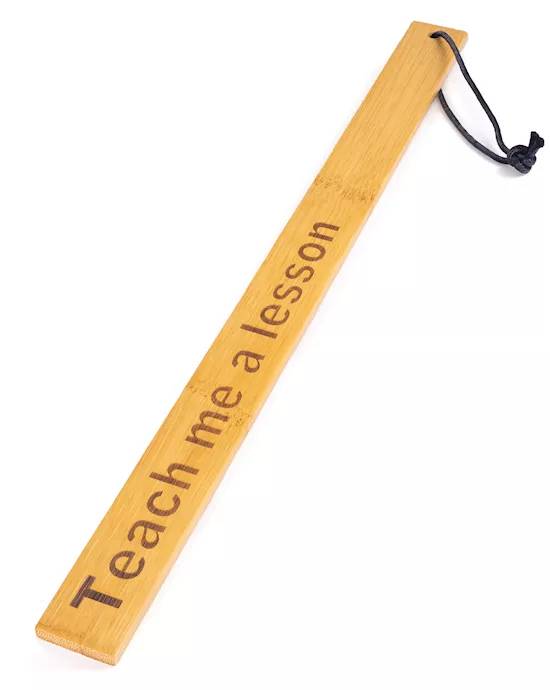 Spartacus Bamboo Paddle - Teach Me A Lesson