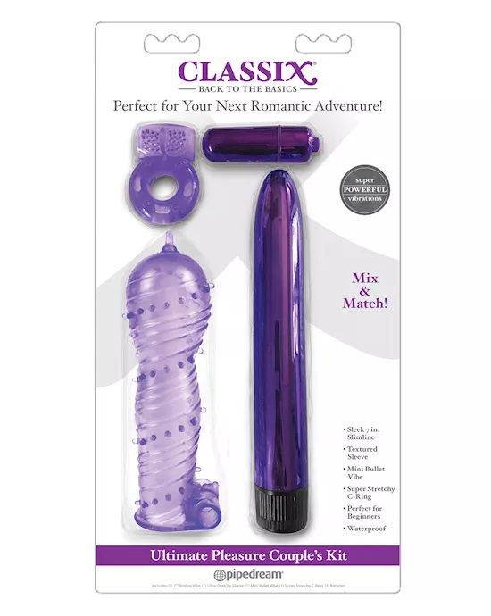 Classix Ultimate Pleasure Couples Kit - Purple