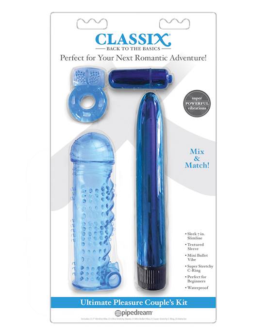 Classix Ultimate Pleasure Couples Kit  Blue