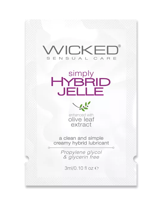 Wicked Sensual Care Simply Hybrid Jelle Lubricant - .1 Oz