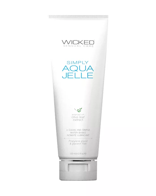 Wicked Sensual Care Simply Aqua Jelle Water Based Lubricant - 4 Oz