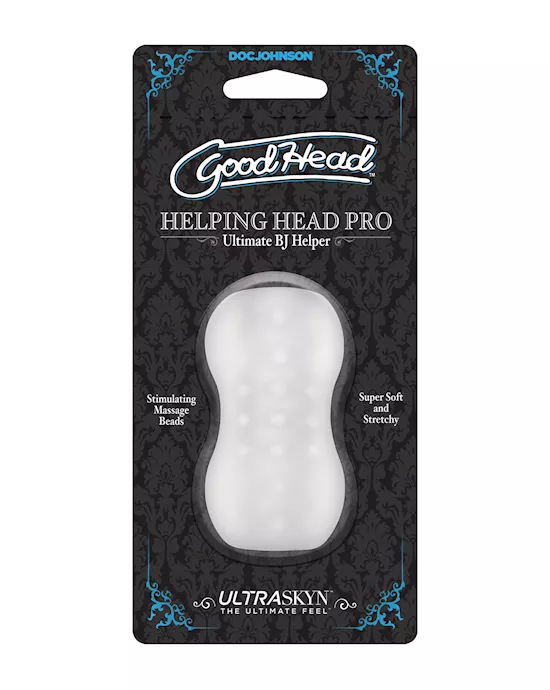 Goodhead Helping Head Pro Ultraskyn Stroker - Frost