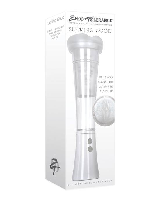 Zero Tolerance Sucking Good Rechargeable Vibrating Pump  WhiteClear