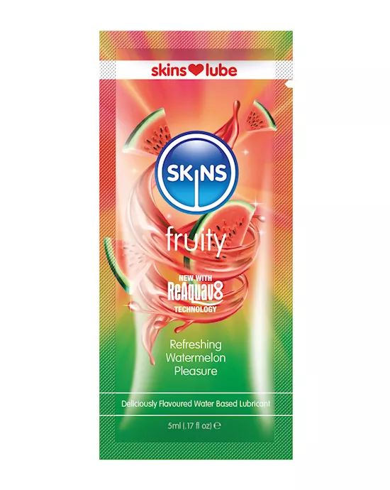Skins Water Based Lubricant - 5 ml Foil Watermelon