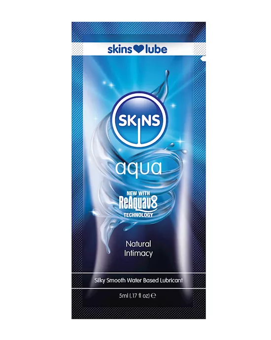 Skins Aqua Water Based Lubricant - 5 ml Foil