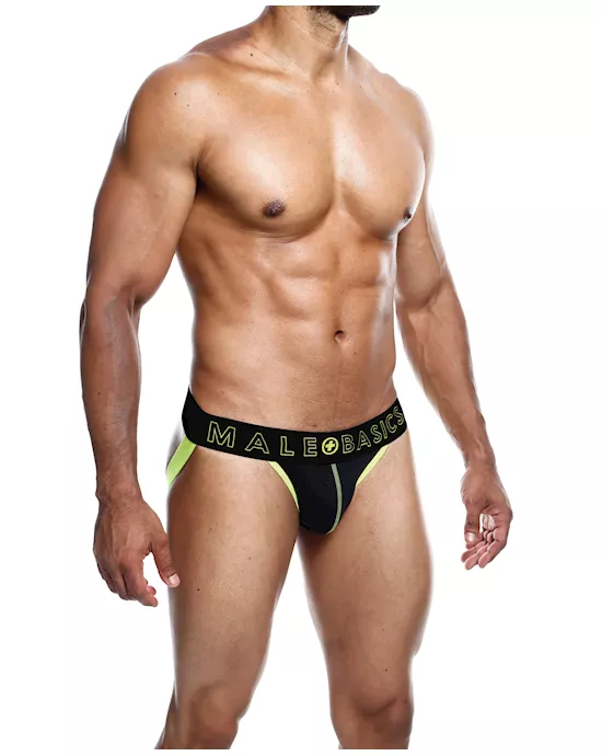 Male Basics Neon Jockstrap Neon Yellow SM