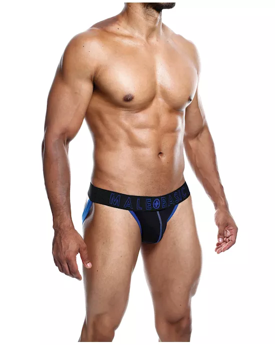 Male Basics Neon Jockstrap Royal LG