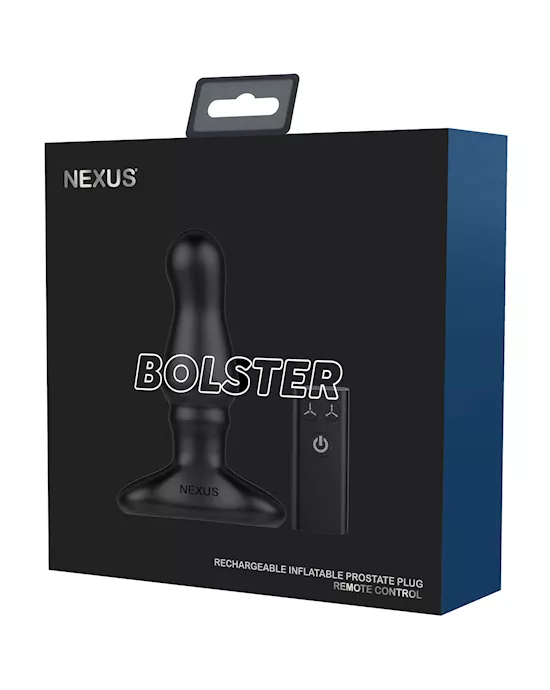 Nexus Bolster Butt Plug  W/inflatable Tip - Black
