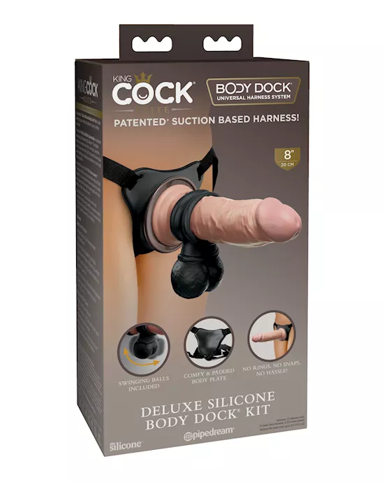 King Cock Elite Deluxe Silicone Body Dock Kit