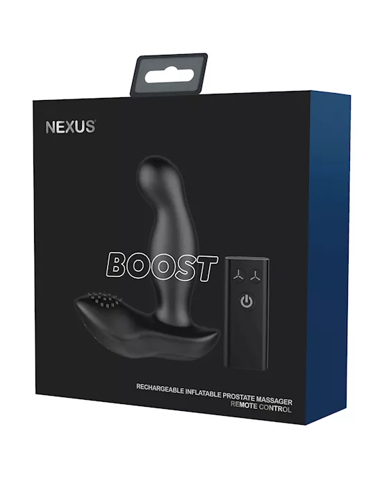 Nexus Boost Prostate Massager w/Inflatable Tip - Black