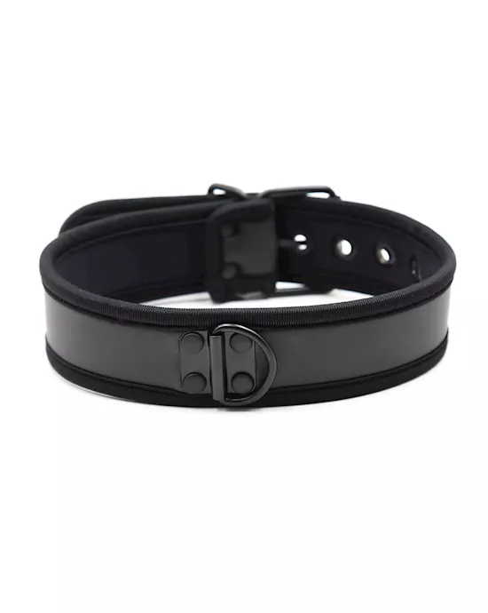 Plesur Neoprene Puppy Collar - Black
