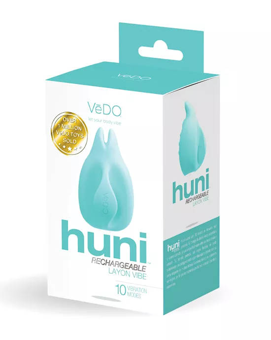 Vedo Huni Rechargeable Finger Vibe - Tease Me Turquoise