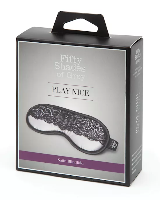 Fifty Shades of Grey Play Nice Satin & Lace Blindfold