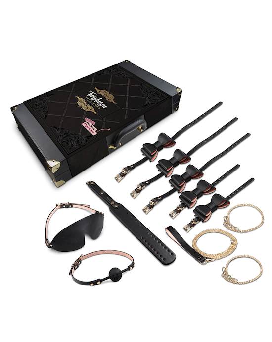 Blush Temptasia Safe Word Bondage Kit wSuitcase  BlackPink