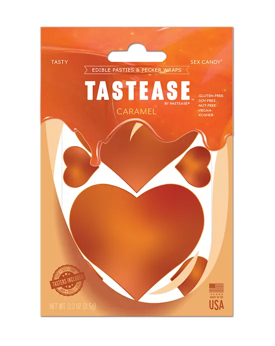 Pastease Tastease Edible Pasties & Pecker Wraps - Caramel O/s