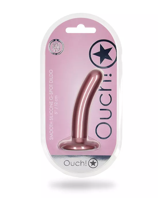 Shots Ouch 5" Smooth G-spot Dildo - Rose Gold