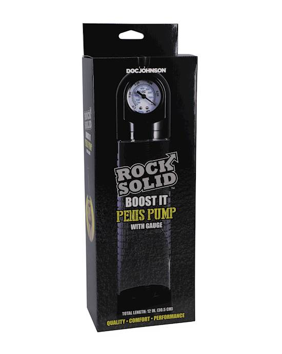 Rock Solid Boost It Penis Pump wGauge