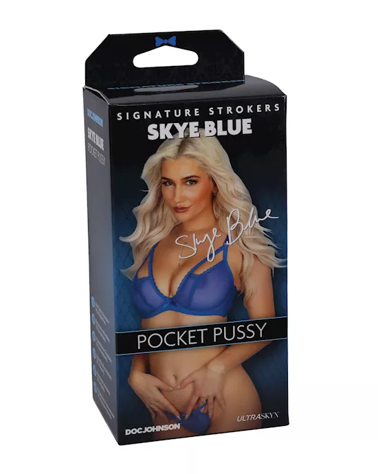 Signature Strokers ULTRASKYN Pocket Pussy - Skye Blue