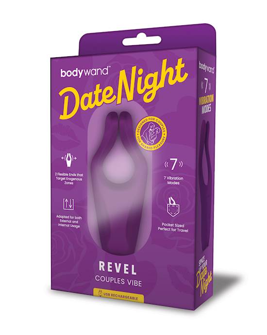 Bodywand Date Night Revel Couples Vibe  Purple