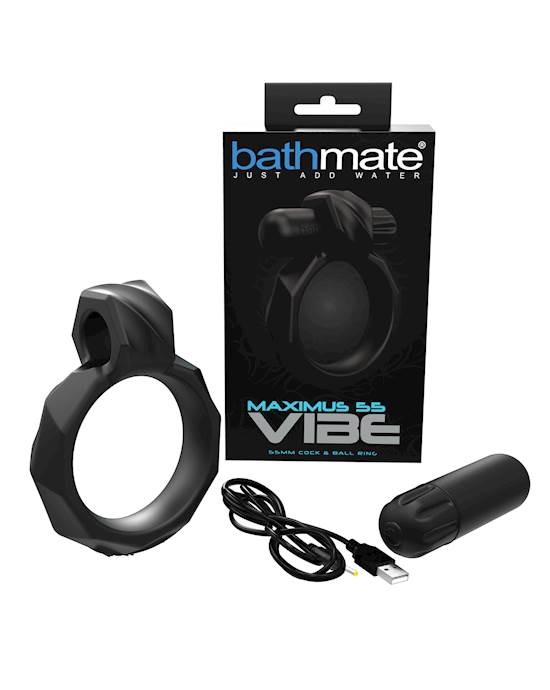 Bathmate Maximus Vibe 55 Cock Ring  Black