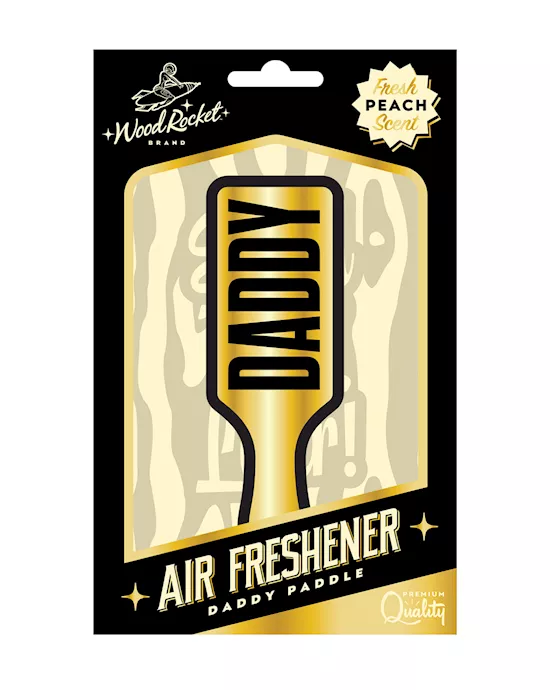 Wood Rocket Daddy Paddle Air Freshener - Peach