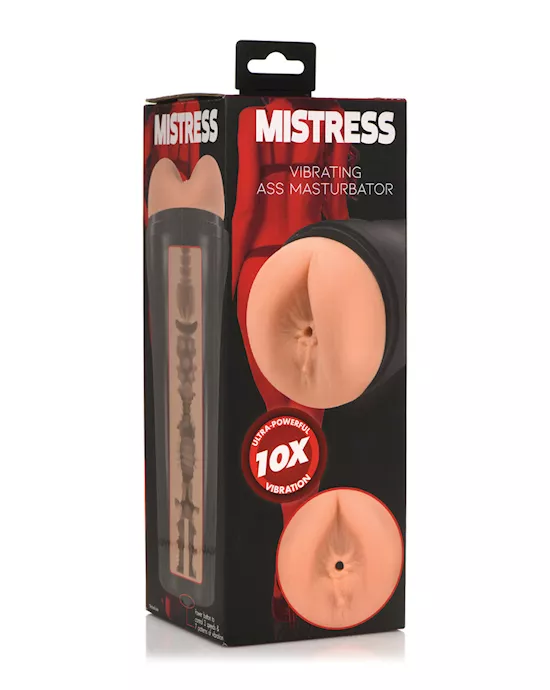 Curve Toys Mistress Vibrating Ass Masturbator - Tan