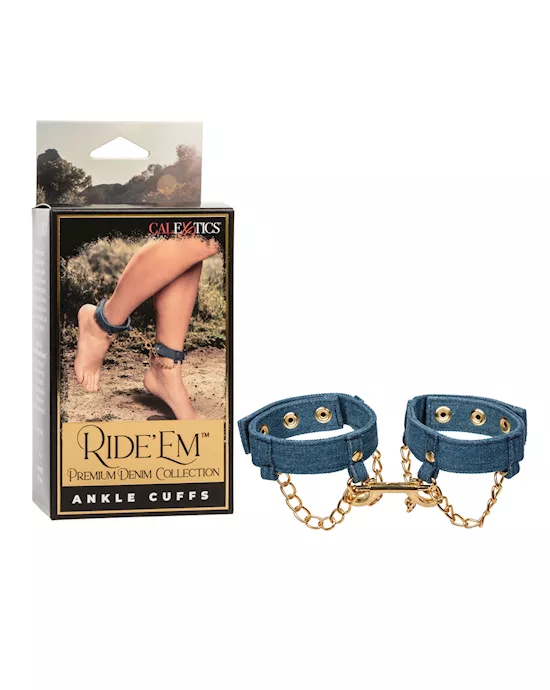 Ride 'em Premium Denim Collection Ankle Cuffs