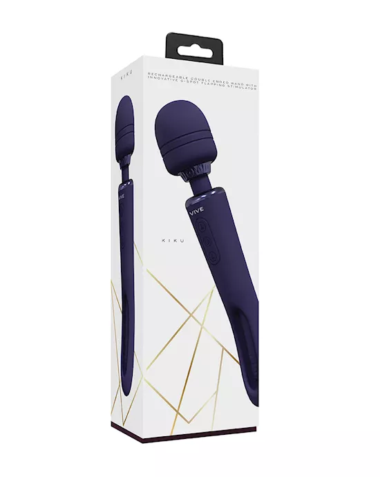 Shots Vive Kiku Double Ended Wand & G-spot Stimulator - Purple