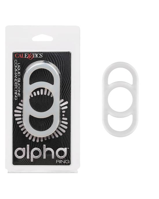 Alpha Liquid Silicone Commander Cock Ring  Natural