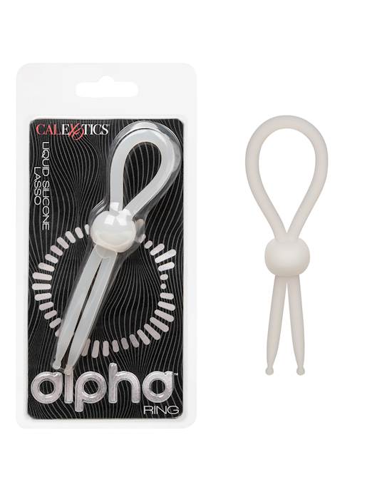 Alpha Liquid Silicone Lasso Cock Ring  Natural