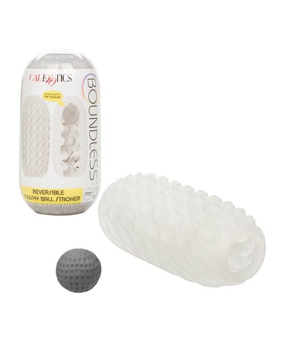 Boundless Reversible Squishy Ball Stroker  Smoke