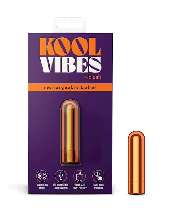 Blush Kool Vibes Mini Rechargeable Bullet - Tangerine