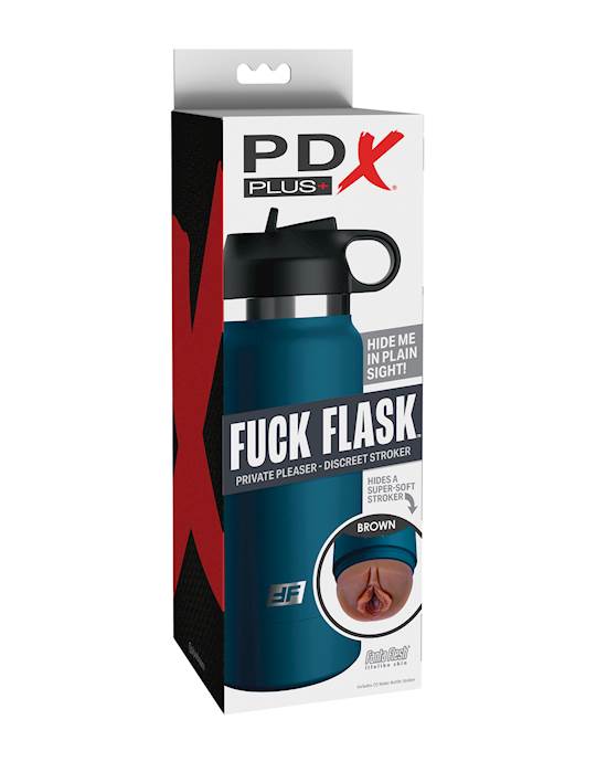 PDX Plus Fuck Flask Private Pleaser Stroker  BrownBlue
