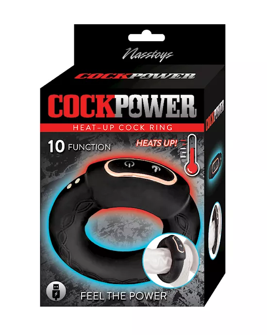 Cockpower Heat Up Cock Ring - Black
