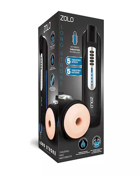ZOLO Long Stroke Thrusting Masturbator - Ivory