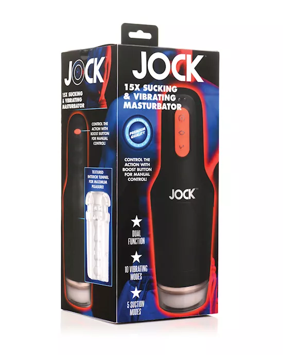 Curve Toys Jock 15x Sucking & Vibrating Masturbator