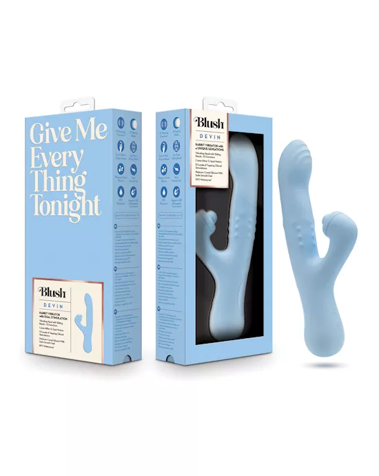 Blush Devin G-spot Vibrator - Blue