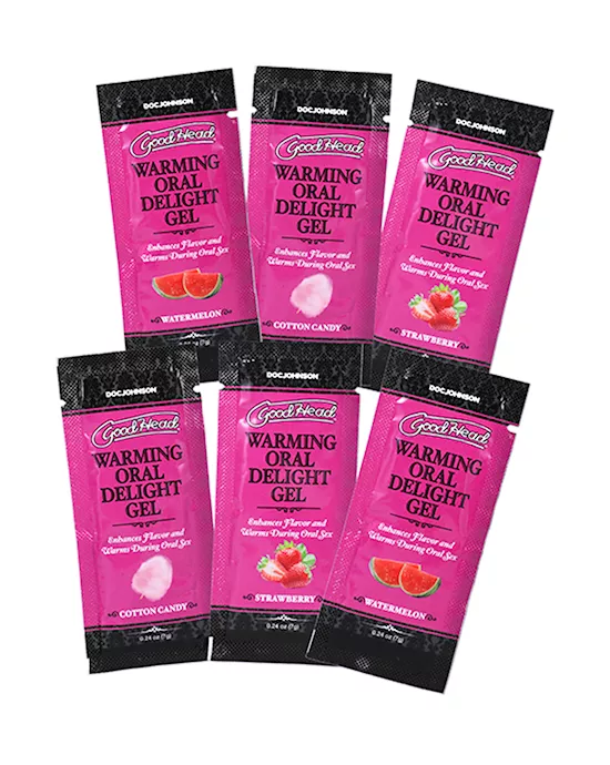 GoodHead Warming Oral Delight Gel - 6 Pack